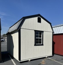 10 x 12 Standard Lofted Barn White Exterior 02